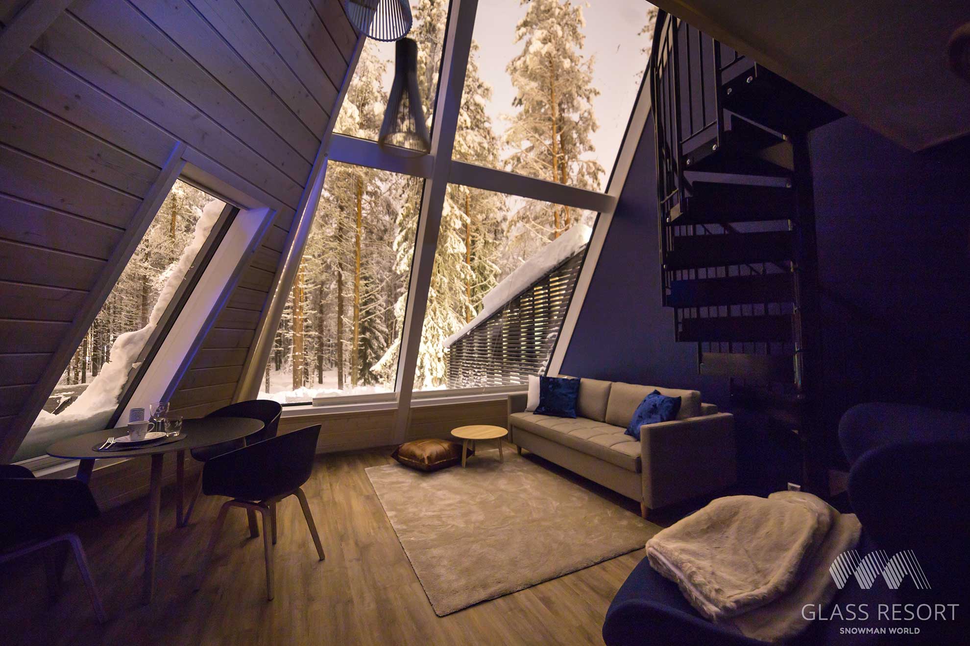 Snowman World Glass Apartment Wohnzimmer